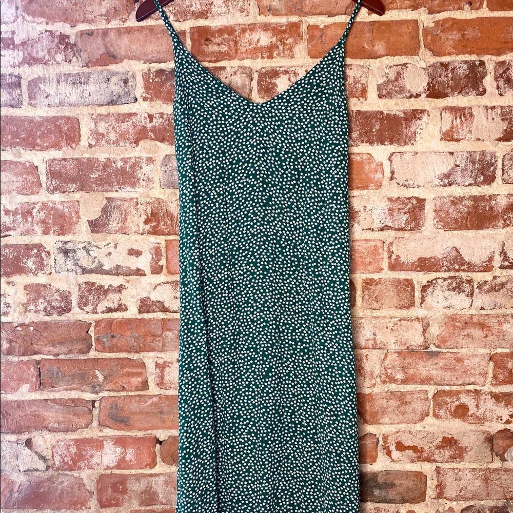 SOLD - Reformation Green Floral Midi Dress - Picture 2 of 4